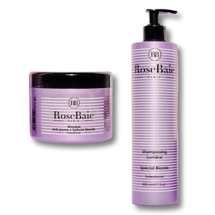 Rosebaie Duo spécial blonde & blancs masque & shampoing